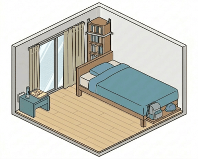 寝室の安全確保